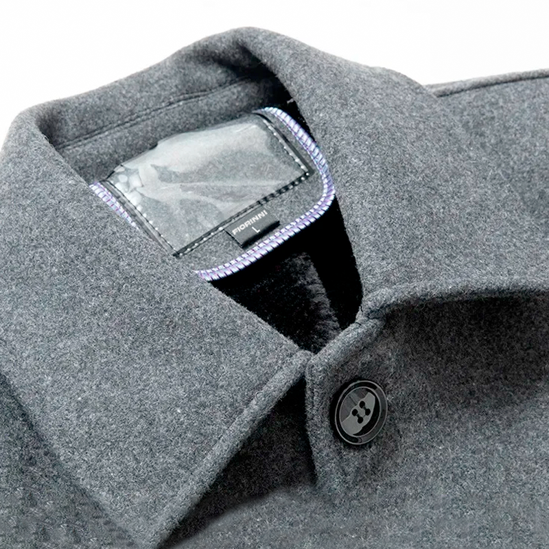 London Charme Denmark Men’s Short Wool Overcoat