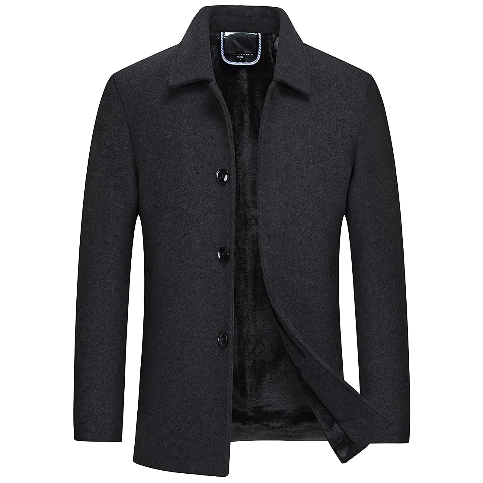 London Charme Denmark Men’s Short Wool Overcoat