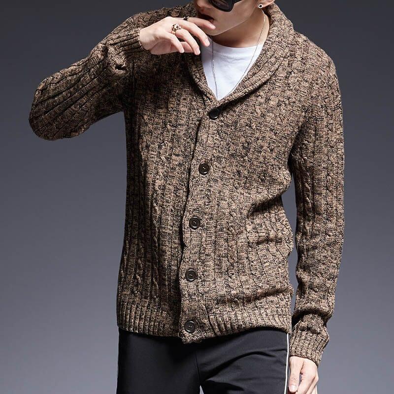 London Charme Men’s Pima Cotton Cardigan