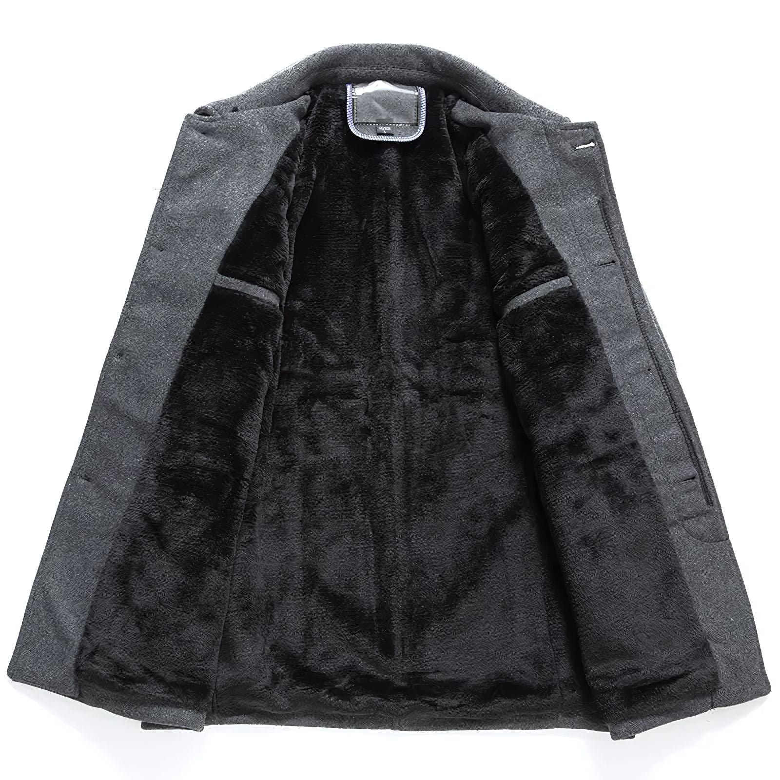 London Charme Denmark Men’s Short Wool Overcoat