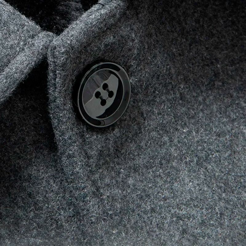 London Charme Denmark Men’s Short Wool Overcoat