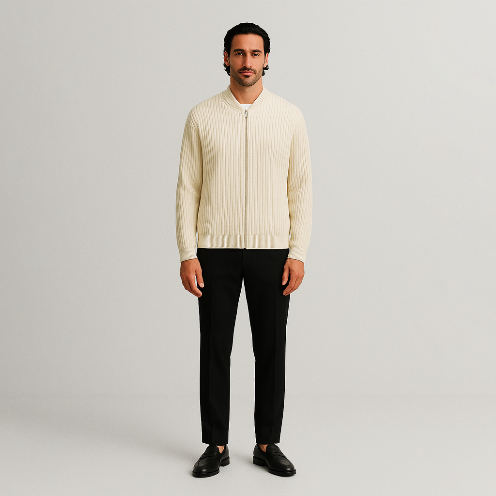 London Charme Classic Men’s Zip Sweater